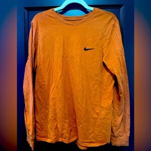 Men’s Nike Orange Long Sleeve T-Shirt Size S